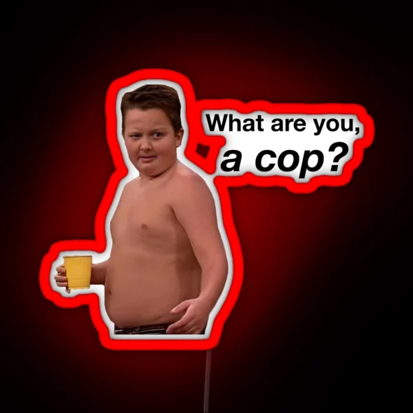 What Are You A Cop Gibby RGB Neon Sign