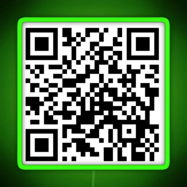 What Are You Doing In My Swamp Remix Qr Code RGB Neon Sign