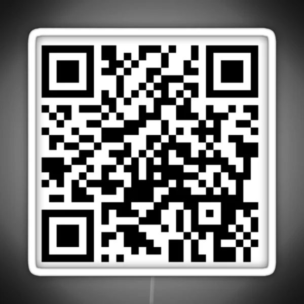 What Are You Doing In My Swamp Remix Qr Code RGB Neon Sign