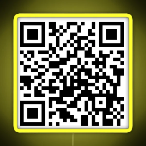 What Are You Doing In My Swamp Remix Qr Code RGB Neon Sign