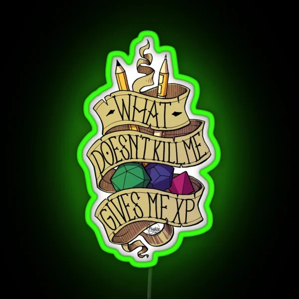 What Doesn T Kill Me RGB Neon Sign