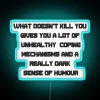 Bold motivational phrase with vibrant RGB neon lighting decoration ideas.