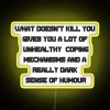 RGB Neon Sign Inspirational Quote What Doesn't Kill You Survives