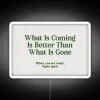 Hopeful Inspirational Quote in Vibrant RGB Neon Light Display