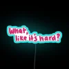 Vibrant colorful LED neon sign with customizable RGB color options