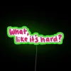 Eye-catching modern RGB color changing neon home decorative wall art