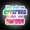 Empowering Home Decor with Bold RGB Neon Sign Inspirational Quote