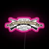 RGB Neon Sign Artfully Displays Second Amendment Rights and Freedoms Message