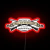 Second Amendment Rights Guaranteed by US Constitution in Bold Neon Letters