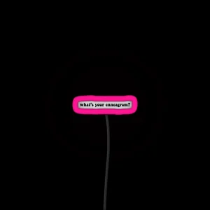 What S Your Enneagram RGB Neon Sign
