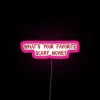 RGB Neon Horror Movie Sign with Pop Culture Iconic Reference