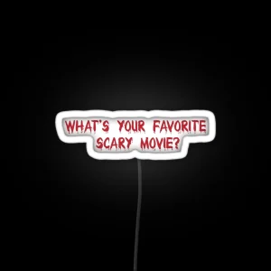 What S Your Favorite Scary Movie From Scream RGB Neon Sign