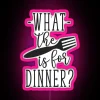 RGB Neon Kitchen Sign with Funny Quote 'What the Fork'