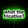 Vibrant Frictionless Language Neon Sign in Bright RGB Colorful Typography
