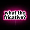 Colorful Fricative Linguistics Neon Sign with Vibrant RGB LED Canvas Display