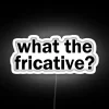 Neon Accent Wall Art Fricative Symbol Decor RGB Lighting Statement