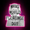 Whimsical retro art inspired by Florence Welch's eclectic style vibes