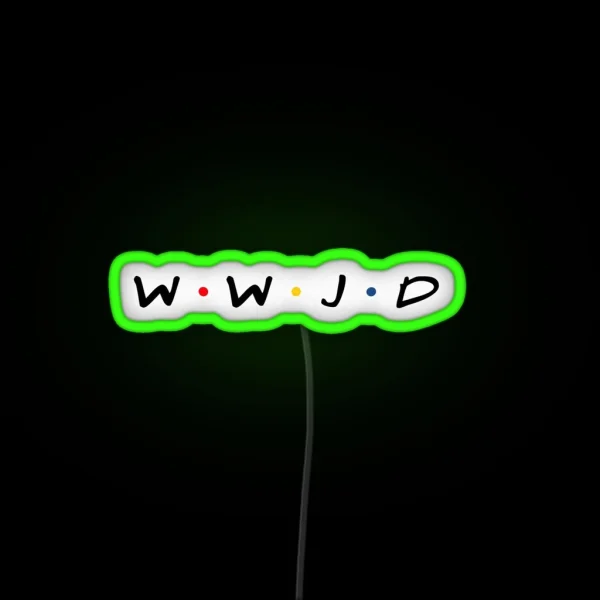 What Would Jesus Do RGB Neon Sign