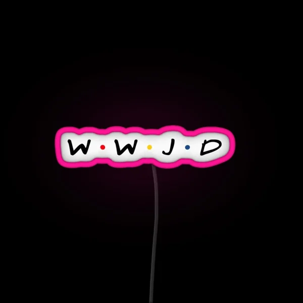 What Would Jesus Do RGB Neon Sign