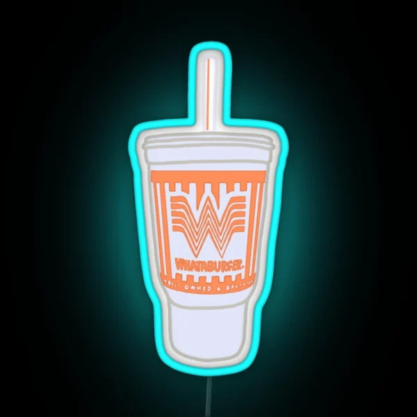 Whataburger Cup RGB Neon Sign