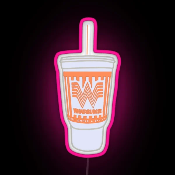 Whataburger Cup RGB Neon Sign