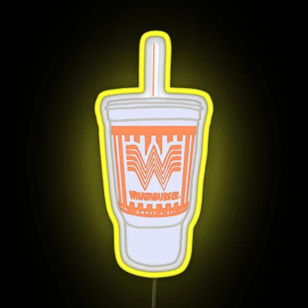 Whataburger Cup RGB Neon Sign