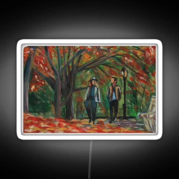 When Harry Met Sally Autumn Painting RGB Neon Sign