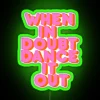 Dance It Out Inspirational Neon Typography Artwork Home Decor Accent