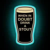 Neon Bar Decorations Sign: Whiskey Stout Beer Drinking Humor Gift