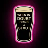 RGB Neon LED Bar Sign Drinking Beer Quote Decorations Home