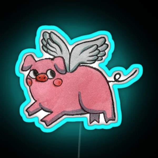 When Pigs Fly RGB Neon Sign