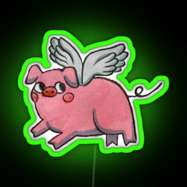 When Pigs Fly RGB Neon Sign