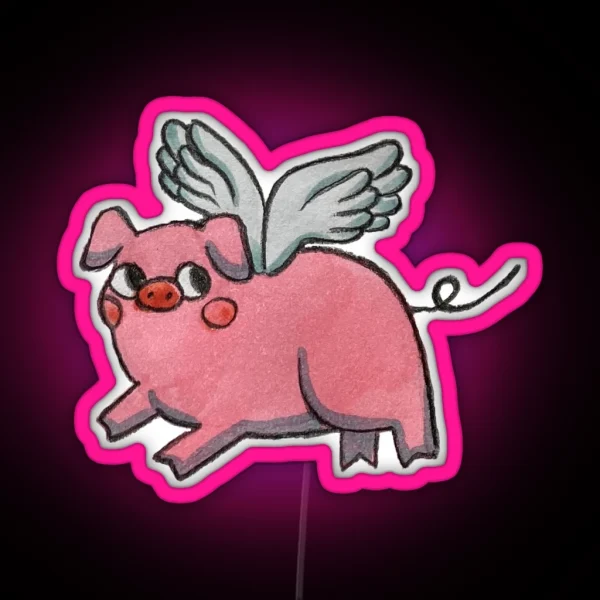 When Pigs Fly RGB Neon Sign