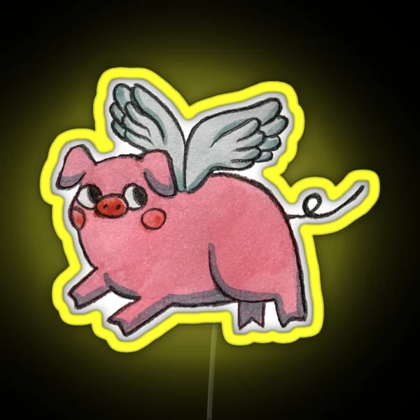 When Pigs Fly RGB Neon Sign