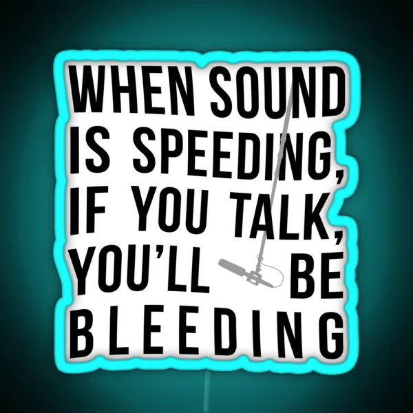 When Sound Is Speeding RGB Neon Sign