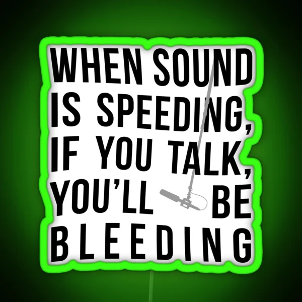 When Sound Is Speeding RGB Neon Sign
