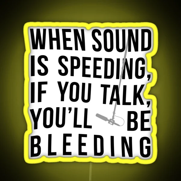 When Sound Is Speeding RGB Neon Sign
