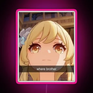 Where Brother RGB Neon Sign