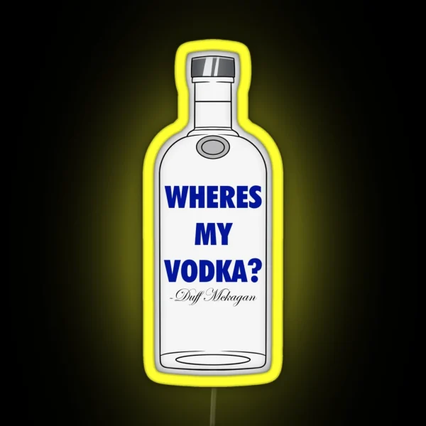 Wheres My Vodka RGB Neon Sign