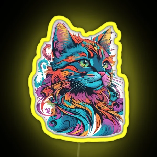 Whimsical Cat Creations RGB Neon Sign