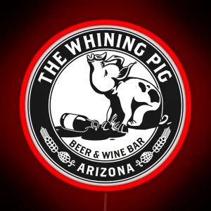 Whining Pig Beer And Wine Bar RGB Neon Sign