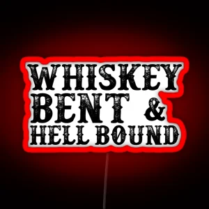 Whiskey Bent RGB Neon Sign