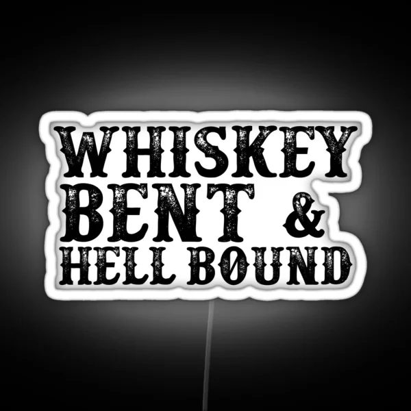 Whiskey Bent RGB Neon Sign