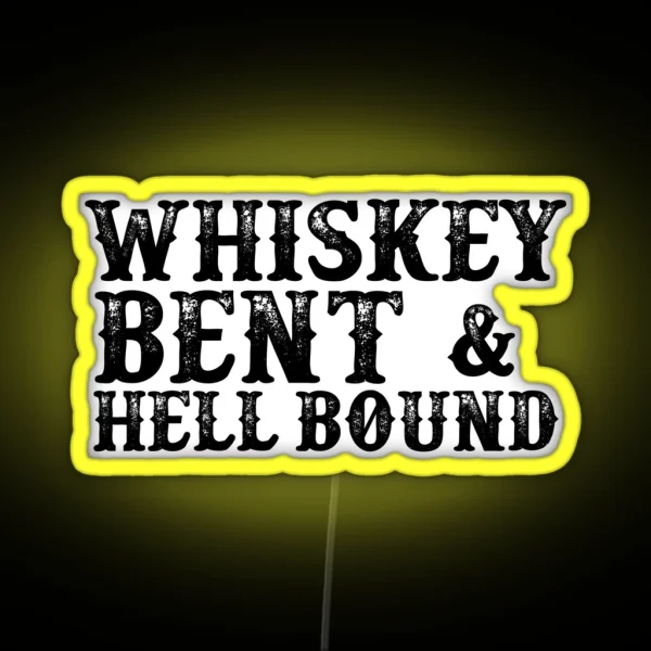 Whiskey Bent RGB Neon Sign