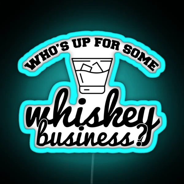 Whiskey Business RGB Neon Sign