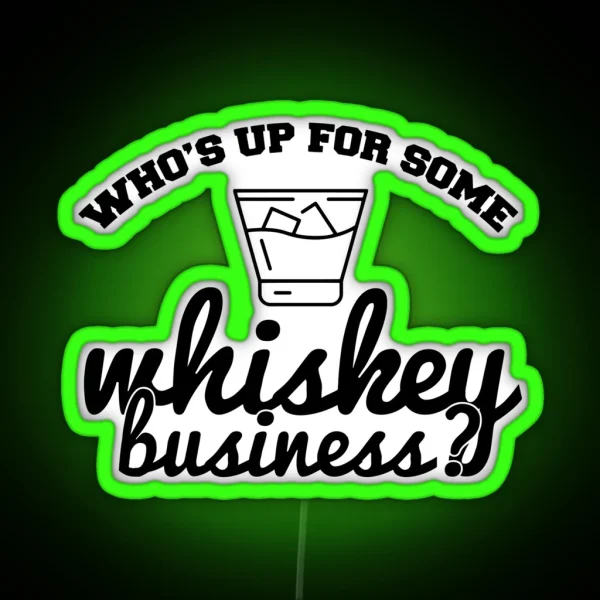 Whiskey Business RGB Neon Sign