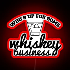 Whiskey Business RGB Neon Sign