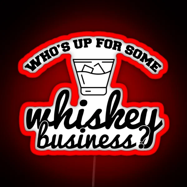 Whiskey Business RGB Neon Sign