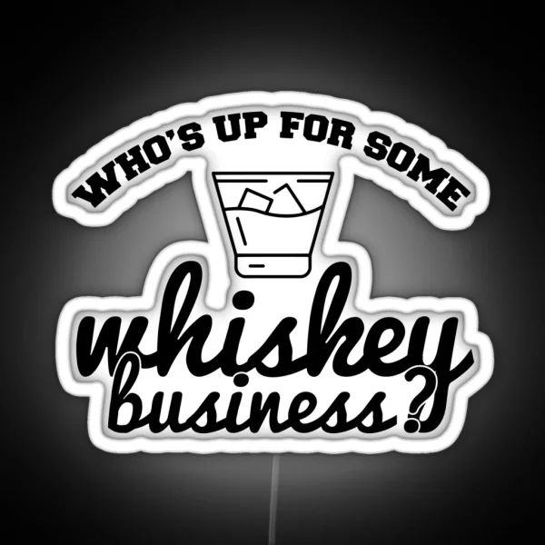 Whiskey Business RGB Neon Sign