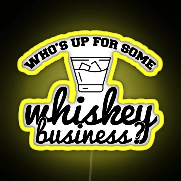 Whiskey Business RGB Neon Sign